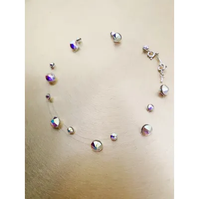 Crystal Anklets Set