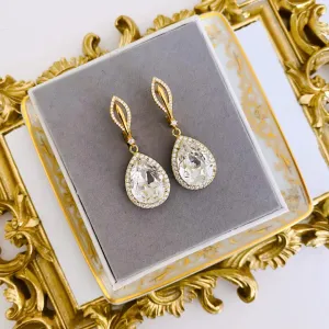 Mademoiselle Rosette Earrings / Crystal 