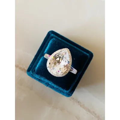 Mademoiselle Rosette Ring / Crystal
