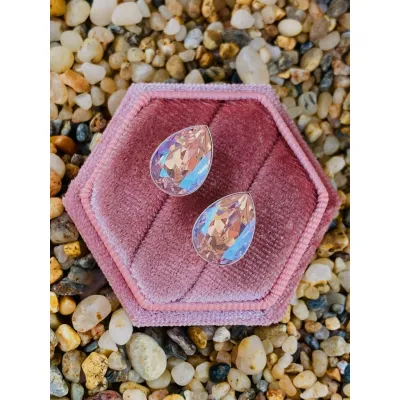 Carmen Drop Stud Earrings / Rosaline Moonlight