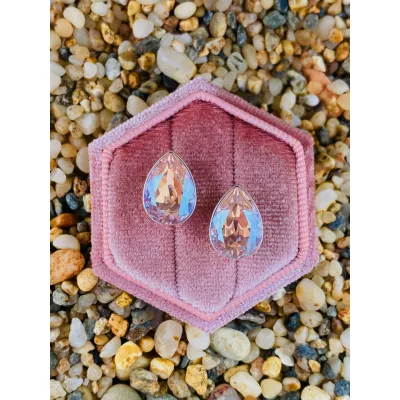 Carmen Drop Stud Earrings / Rosaline Moonlight