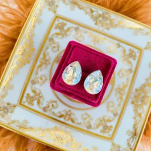 Carmen - Σκουλαρίκια Καρφάκι Δάκρυ με Κρυ΄σταλλο Swarovski Light Turquoise