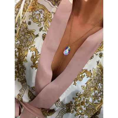 Seraphina Lariat - Κολιέ Γραβάτα με Κρύσταλλο Swarovski Iridescent