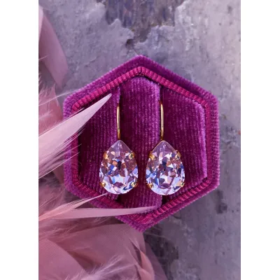 Carmen Drop Mini Earrings - Light Amethyst