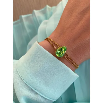 Carmen Drop Bracelet / Peridot