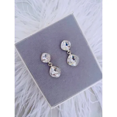Coco Double Glow Earrings / Crystal