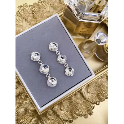 Coco Triple Earrings / Crystal