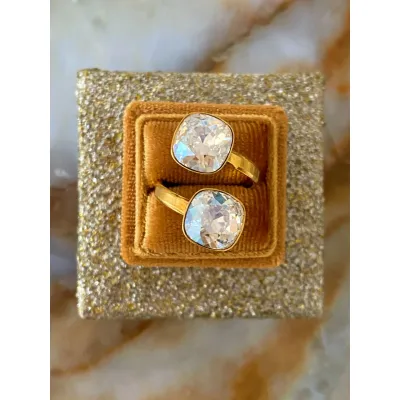Coco - Δακτυλίδι από Ασήμι 925 & Κρύσταλλα Swarovski Moonlight
