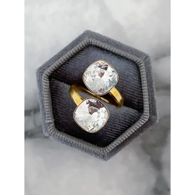 Coco - Δακτυλίδι από Ασήμι 925 & Κρύσταλλα Swarovski Crystal