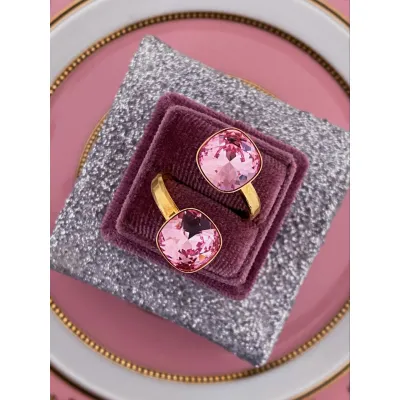 Coco Double Glow Ring / Light Rose