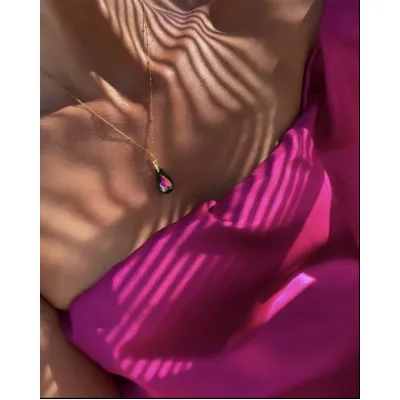 Elegant - Κολιέ με Μενταγιόν Swarovski Vitrail Medium