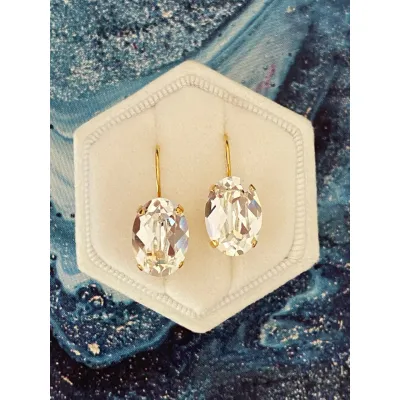 Esmeralda - Κρεμαστά Σκουλαρίκια  με Κρύσταλλο Swarovski Crystal