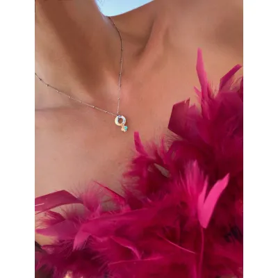 Femme - Κολιέ με Μενταγιόν Σύμβολο Θηλυκότητας Swarovski Iridescent