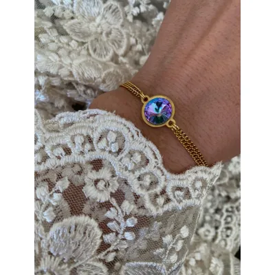 Iris - Βραχιόλι με Κρύσταλλο Swarovski Vitrail Light