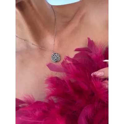 Laura Mini Pendant / Silver Metallic