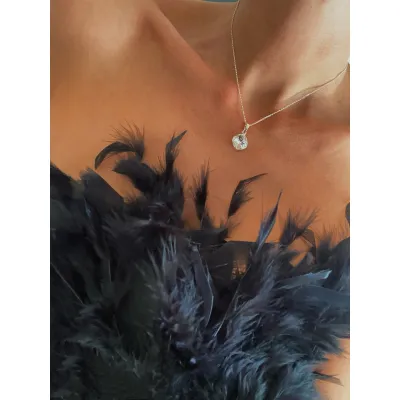 Coquette - Κολιέ από Ασήμι 925 με Κρύσταλλο Swarovski Crystal