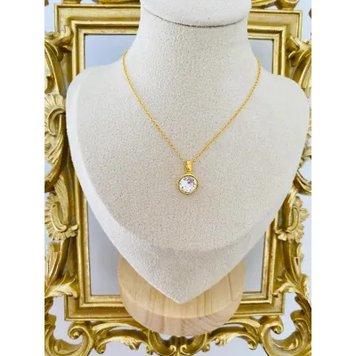 Louisa Mini Necklace / Crystal