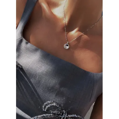 Victoria - Κολιέ με Μενταγιόν από Ασήμι 925 & Κρύσταλλο Swarovski Crystal