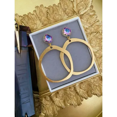Coquette Hoop Earrings / Vitrail Light