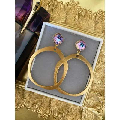 Coquette Hoop Earrings / Vitrail Light