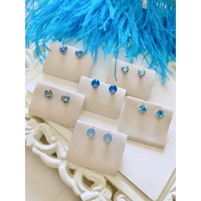 Louisa Stud Earrings / Blue Sky Shades