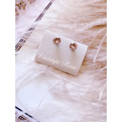 Louisa Stud Earrings / Rose Gold Shades
