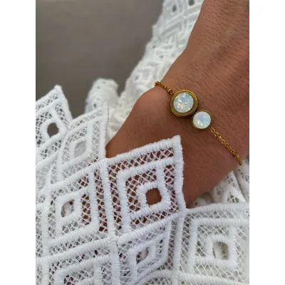 Naomi Bracelet / White Opal