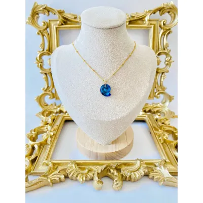 Sea Snail Pendant / Bermuda Blue