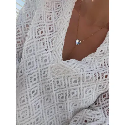 Trilliant Τie Drop Necklace / Crystal