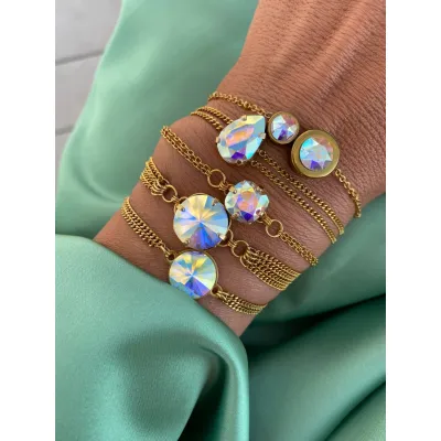 Victoria - Βραχιόλι με Κρύσταλλο Swarovski Iridescent