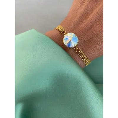 Victoria - Βραχιόλι με Κρύσταλλο Swarovski Iridescent