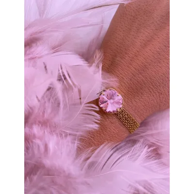 Victoria - Βραχιόλι με Κρύσταλλο Swarovski Light Rose