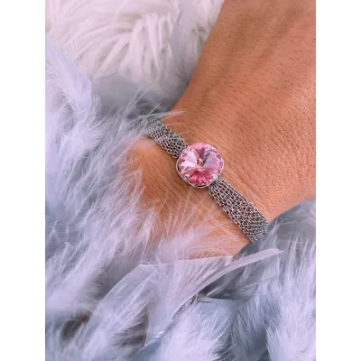 Victoria - Βραχιόλι με Κρύσταλλο Swarovski Light Rose