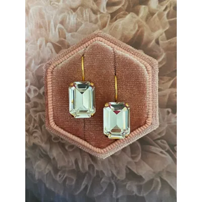 Vindemia Mini - Σκουλαρίκια Κρεμαστά με Κρύσταλλα Swarovski Crystal