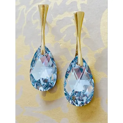Vivian - Σκουλαρίκια από Ασήμι 925 & Κρύσταλλο Swarovski Crystal