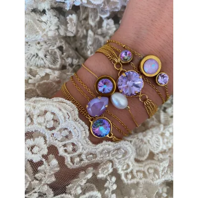Iris - Βραχιόλι με Κρύσταλλο Swarovski Vitrail Light
