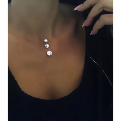 Triple Crystal Κολιέ