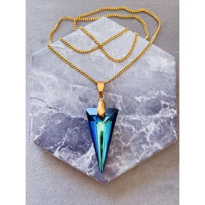 Spike Pendant 3D / Bermuda Blue