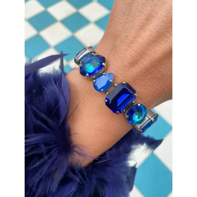 Élysée - Luxury Βραχιόλι με Μεγάλα Κρύσταλλα Swarovski 