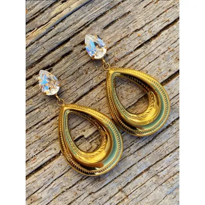 Addelyn - Σκουλαρίκια με Κρύσταλλα Swarovski Crystal