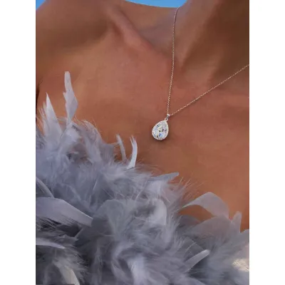 Mademoiselle Rosette Pendant / Crystal
