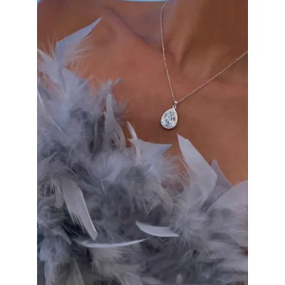 Mademoiselle Rosette Pendant / Crystal