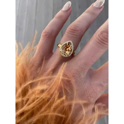 Mademoiselle Rosette Ring / Topaz