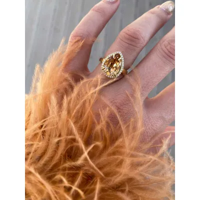 Mademoiselle Rosette Ring / Topaz