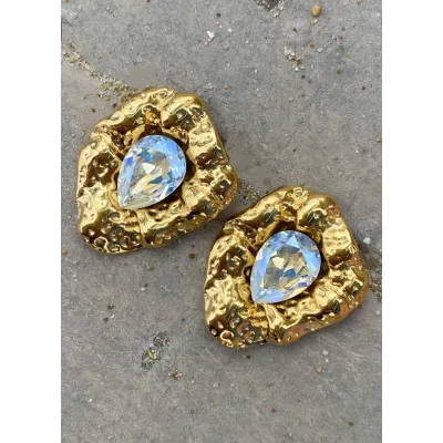 Aphrodite Drop - Σκουλαρίκια με Κρύσταλλα Swarovski Moonlight