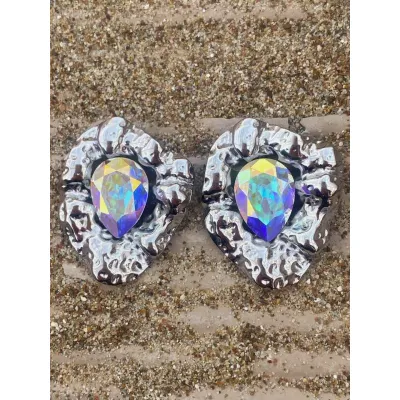 Aphrodite Drop - Σκουλαρίκια με Κρύσταλλα Swarovski Iridescent