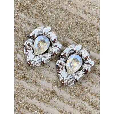 Aphrodite Drop - Σκουλαρίκια με Κρύσταλλα Swarovski Moonlight