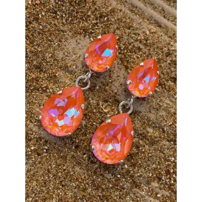 Arsinoe Earrings / Orange Glow Delite