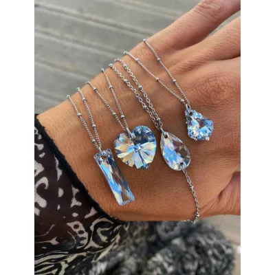 Jeanette Mini - Κολιέ με Baroque Κρύσταλλο Swarovski