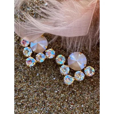 Beatrice - Σκουλαρίκια με Κρύσταλλα Swarovski Shimmer